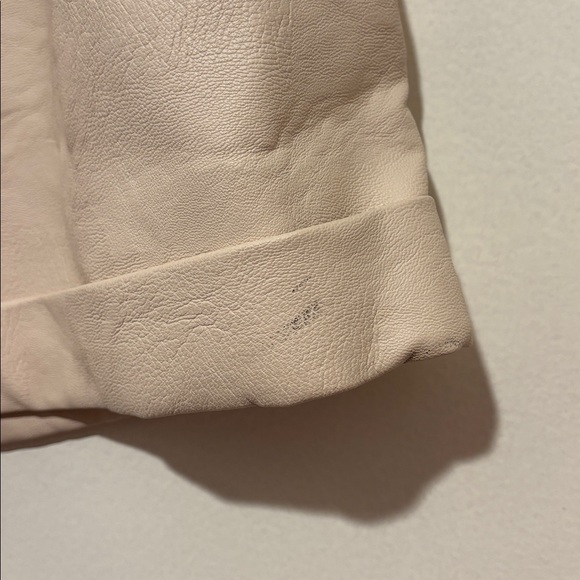 Topshop Cream High Waist Shorts - Picture 6 of 7